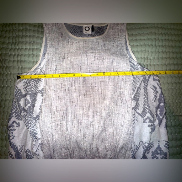 New AKEMI + KIN Marietta Cocoon Top Shirt Blouse Gray Snake Skin Anthropologie L - Picture 6 of 14